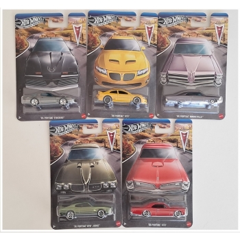 Hot Wheels 1:64 Zestaw Pontiac 100th Anniversary - 5 szt